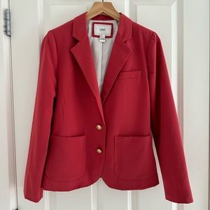 Bright pink I Love H81 blazer with gold buttons. Size S